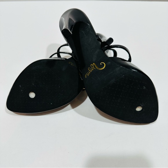 VOGUE 4” PATENT WITH SPARKLE TOE AREA HIGH HEEL STILETTO SHOES GREAT CONDITION - Picture 8 of 10